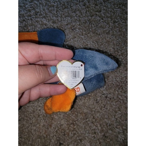 Scoop The Pelican Ty Beanie Baby DOB July 1,1996 Style 4107 As Pictured - Picture 4 of 6